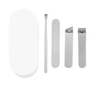 Set di 4 tagliaunghie a testa angolata, in acciaio inox