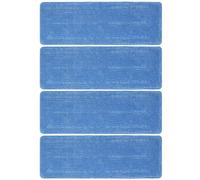 Set di 4 tamponi per pulizia Philips OneUp serie 5000/3000, panno di ricambio in microfibra, assorbe l'acqua e si asciuga rapidamente, rimuovere rapidamente le macchie, per tutti i pavimenti duri, blu