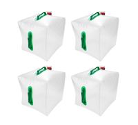 Set di 4 Taniche per Acqua Pieghevoli con Manico e Rubinetto Versatore 20 L4091