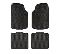 Set di 4 tappeti per auto in gomma inodore di alta qualita. Universali, sagomabili, con speciale fondo antiscivolo. ALBATROS