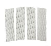Set di 4 tappetini antiscivolo per tavola da surf, in EVA, ideali per gli appassionati di sport estremi, colore: bianco