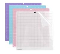 Set di 4 tappetini da taglio autoadesivi per Silhouette Cameo 4/3/2/1, presa standard, Lightgrip, Stronggrip FrabricGrip Cutting Mat Varietà Adesive Antiscivolo Set di tappetini da taglio