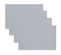 Set di 4 tappetini in silicone per piano di lavoro, 45 x 30 cm, per l'organizzazione della cucina e del bagno (grigio)