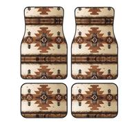 Set di 4 tappetini per auto con motivi nativi americani, universali, protezione per tutte le condizioni atmosferiche, adatti per SUV, furgoni, berline, camion,