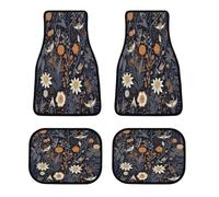 Set di 4 tappetini per auto, decorati con stelle, antiscivolo, per veicoli anteriori e posteriori, classici per tutte le stagioni, universali, adatti per SUV, furgoni, berline e camion