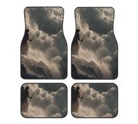 Set di 4 tappetini per auto, durevoli, resistenti all'usura, facili da pulire, non scoloriscono, con stampa di un design raffinato che fissa l'abisso