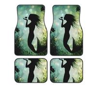 Set di 4 tappetini per auto universali con stampa di sirena, che si baciano e si baciano, set di quattro pezzi per anteriore e posteriore, resistenti, per SUV, berlina, furgone, camion