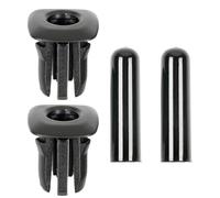 Set di 4 tappi neri per serratura della portiera posteriore dell'auto, per serie 5, per F10, F18, E39 (4 pin)