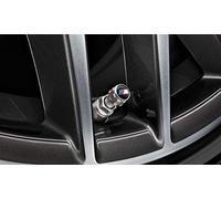 Set di 4 tappi valvola in Alluminio con logo originale BMW per veicoli con RDCi, Argento