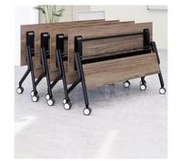 Set Di 4 Tavolo Da Conferenza Pieghevole Con Ruote, Tavolo Da Allenamento Mobile Con Piano Ribaltabile, Tavolo Da Seminario Per Formazione Aziendale Per Ufficio Sala Riunioni Aule(140*50*75cm/55*19.7*