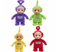 Set Di 4 Teletubbies 26cm Parlare Po, Laa-Laa, Dipsy E Tinky Morbido Peluche