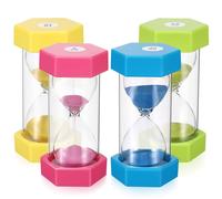 Set di 4 timer di sabbia per bambini: 3/10/15/30 minuti, clessidra per bambini,