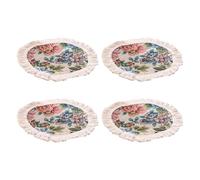 Set di 4 tovagliette in lino con design artistico retrò, antiscivolo, decorazioni per la casa e il ristorante, tappetini per la cena rurale degli Stati Uniti
