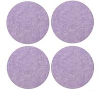 Set di 4 tovagliette rotonde impermeabili in finta pelle, per l'eleganza quotidiana (viola)