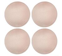 Set di 4 tovagliette rotonde in PVC, resistenti al calore e facili da pulire, perfette per l'uso quotidiano