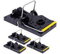 Set di 4 Trappole per Ratti in Plastica Grande Trappola per Ratti senza Veleno