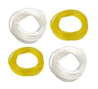 Set di 4 tubi flessibili trasparenti per carburante, ciascuno lungo 1 2 metri, perfetto per applicazioni di piccoli motori, tra cui trimmer e ventilatori
