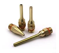 Set di 4 ugelli caldi, tubi a punta fine in rame con sfera antigoccia per riparazione, parti dello spruzzatore d'oro da 34/50/70 mm