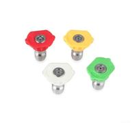Set di 4 ugelli per idropulitrice con punte a connessione rapida per operazioni di pulizia multi-angolo fino a 4500 PSI compatibile con la maggior parte delle idropulitrici