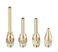 Set di 4 ugelli per pistole a caldo - punte in rame per fai da te, artigianato e riparazioni, 2,0 x 32 mm, 2,0 x 50 mm, 3,0 x 50 mm, 2,0 x 70 mm, per hobbisti e professionisti