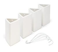 Set di 4 umidificatori per radiatori sospesi Ceramica bianca Umidificatori per