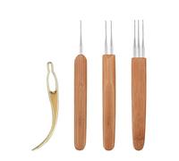 Set di 4 uncinetti per intrecciare i capelli, set di attrezzi per intrecciare i capelli, uncinetti per capelli, uncinetti per trecce, set per capelli, accessori per intrecciare i capelli