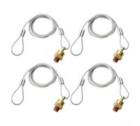 Set di 4 valvole di scarico per serbatoi d'aria in ottone, 1/4 NPT, per serbatoi più grandi