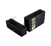 Set di 4 vasi da fiori effetto rattan RATTOTM