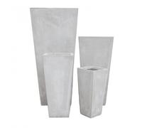 Set di 4 vasi Margherita in Fibra di argilla Beige