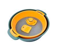 Set di 4 vassoi per cannabis con colino, design impilabile, salvaspazio, lamiera leggera con rete per cuocere in cucina, colore casuale