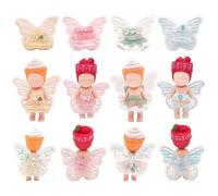 Set di 4 vestiti compatibili con Sonny Angel, gonna in tulle con ali per mini bambole da collezione da 7,6 cm, accessori carini con top, gonne per esposizione e decorazione, regalo per collezionisti