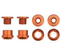 Set di 4 viti a camino a dente di lupo 4 bulloni per ingranaggi dadi per 1x 6 mm arancione