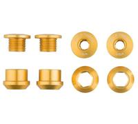 Set di 4 viti a camino a dente di lupo 4 bulloni per ingranaggi dadi per 1x 6mm oro