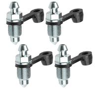 Set di 4 viti di spurgo per moto, viti per capezzoli di spurgo M10x1mm con cappuccio antipolvere per pinza freno a disco viti, moto auto pompe freno