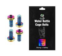 Set di 4 viti M5 x 12 in lega di acciaio per tenere saldamente le gabbie portabottiglie della bici (colorate)