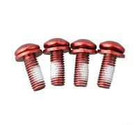 Set di 4 viti portaborraccia M5 da 12 mm, in lega di acciaio (rosso)
