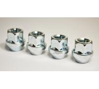 Set Di 4 X M12 X 1.25, Dadi In Lega Esagonali A Cielo Aperto Da 17mm (Argento)