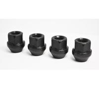 Set Di 4 X M12 X 1.25, Dadi In Lega Esagonali A Cielo Aperto Da 19Mm (Neri)