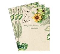 Set di 40 biglietti d'invito per baby shower, design adorabile, carta di alta qualità, perfetti per feste di neonati o ragazze, 12,7 x 17,8 cm