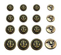 Set di 40 bottoni in metallo per blazer, in rame, stile vintage, per blazer, abiti, cappotti (bronzo)