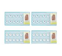Set di 40 brillantini denti, 2 mm brillantino dente set, kit brillantini per denti, tooth gems kit di gioielli per denti e unghie, perfetto per feste, selfie e fashionisti (blu e bianco)