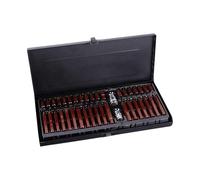 Set di 40 chiavi esagonali multiuso in acciaio al carbonio con marcatura delle dimensioni, valigetta portatile per uso domestico industriale, set di punte per cacciavite a stella