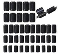 Set di 40 clip su anelli in ferrite per EMI/per RFI rumore in USB, telefono e linee coassiali