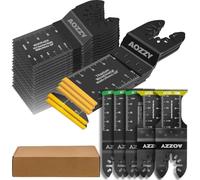 Set di 40 lame per sega multitool per legno, 5 lame oscillanti multitool Titanium, strumento multifunzione oscillante compatibile con Fein Multimaster Porter Rockwell Cable Bosch