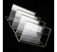 Set di 40 mini targhette in acrilico trasparente per etichette con nome, per eventi, uffici, hotel, 2 x 4 cm a 6 x 9 cm (4 x 6 cm)