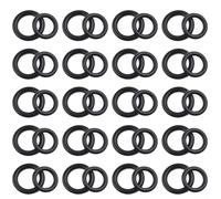 Set di 40 O-ring in gomma per idropulitrice, 20 x 1/4" + 20 x 3/8" anelli di tenuta con attacco rapido M22, guarnizioni per tubi ad alta pressione