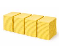 Set Di 40 Panni In Microfibra Gialli Per Pulizia