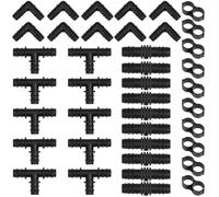 Set di 40 raccordi Poly Pex, gomiti di espansione da 1/2", a T, accoppiatori e anelli di piegatura per tubi, connettori Pex da 1/2" per sistemi idraulici