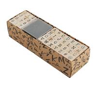 Set di 40 timbri in legno con lettere dell'alfabeto, set di timbri multifunzione in gomma riutilizzabili, per pianificatori fai da te, biglietti, scrapbooking, diari, progetti artistici e decorazioni