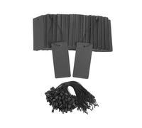 Set di 400 Cartellini Dei Prezzi Neri con Stringhe Etichette Regalo con Spille da Balia Etichette per Abbigliamento Personalizzate Cartellini nel